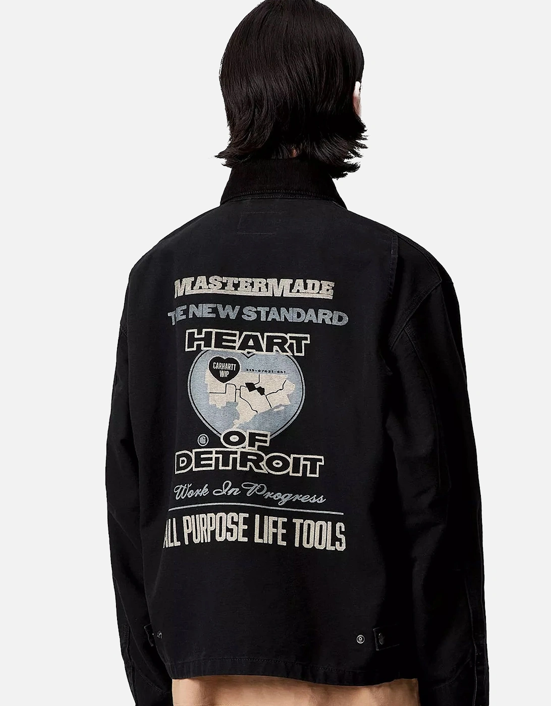 OG Arcan Graphic Jacket Black/Black Heavy Stone Wash