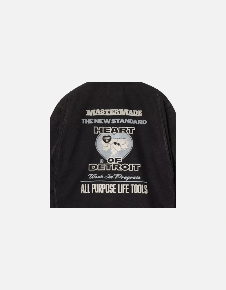 OG Arcan Graphic Jacket Black/Black Heavy Stone Wash