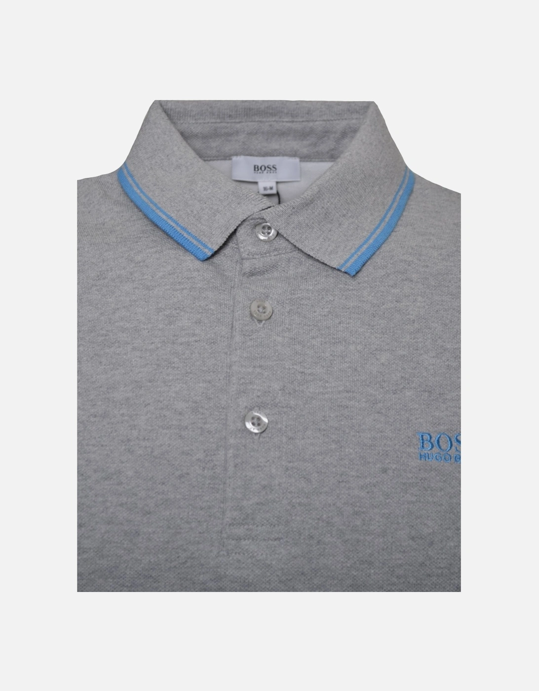 Kids Grey Short Sleeve Polo Shirt