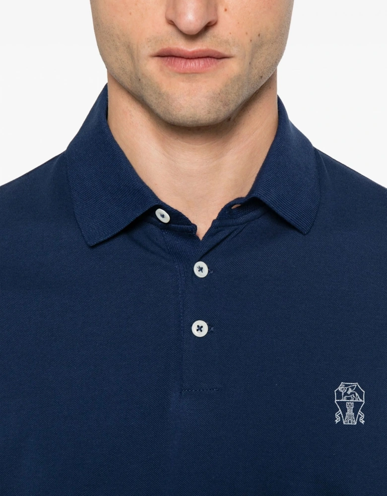 Emblem Piquet Polo Navy