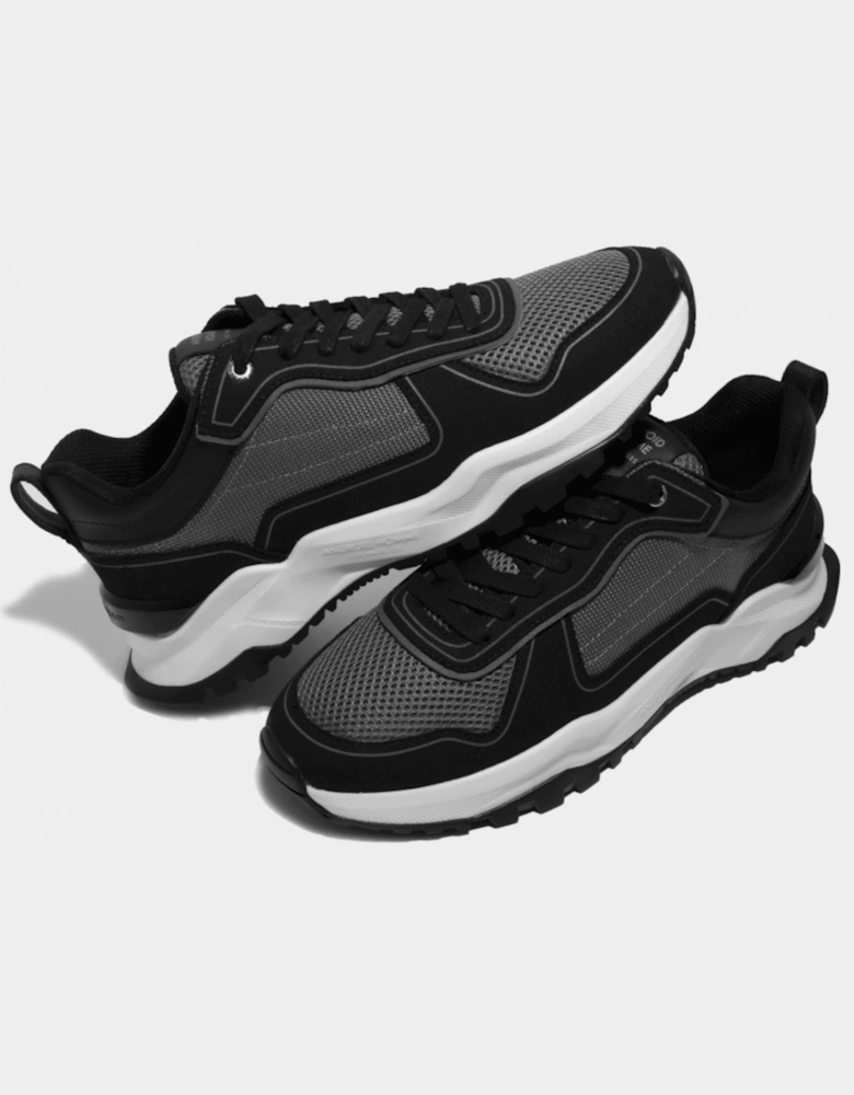 Leo Carillo Ballistic Nylon Mesh Black Runner Sneaker
