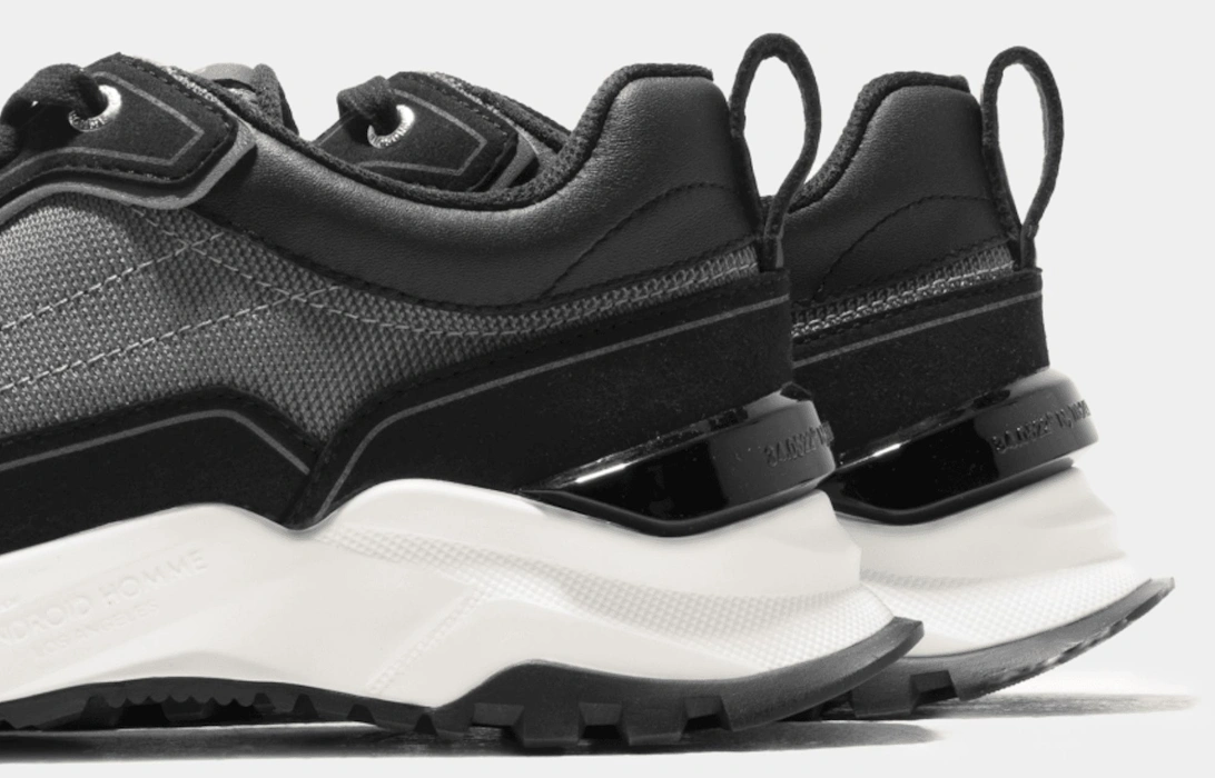 Leo Carillo Ballistic Nylon Mesh Black Runner Sneaker