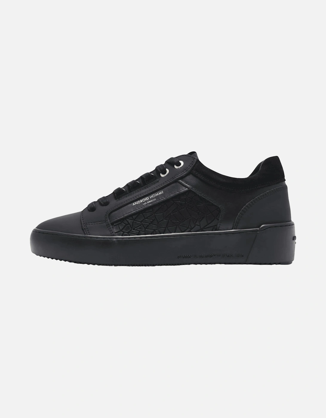 Venice Rubberised Mosaic Black Sneaker Trainer, 5 of 4