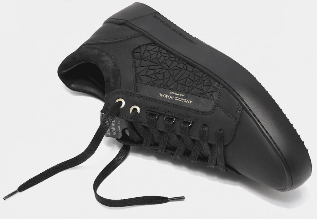 Venice Rubberised Mosaic Black Sneaker Trainer