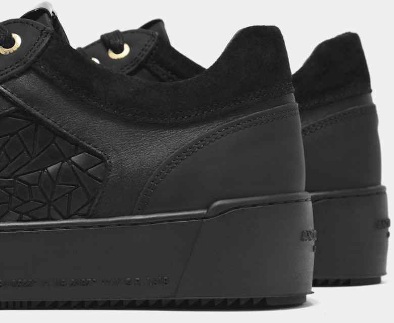 Venice Rubberised Mosaic Black Sneaker Trainer