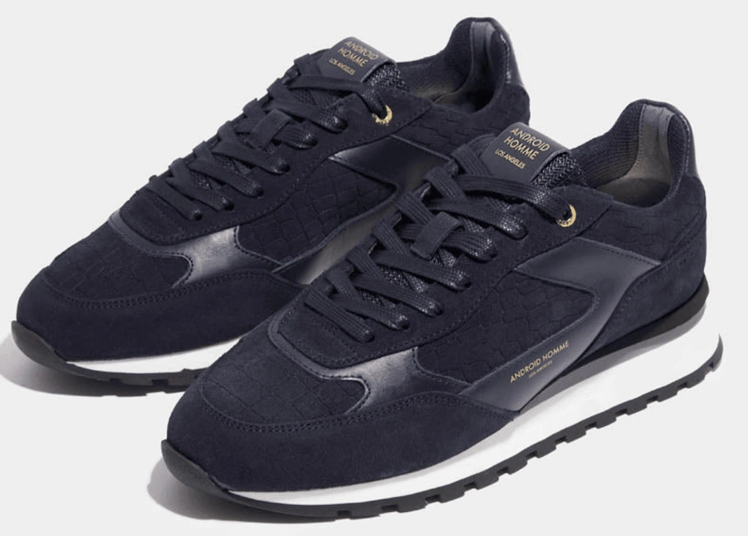 Lechuza Navy Suede Racer Sneaker