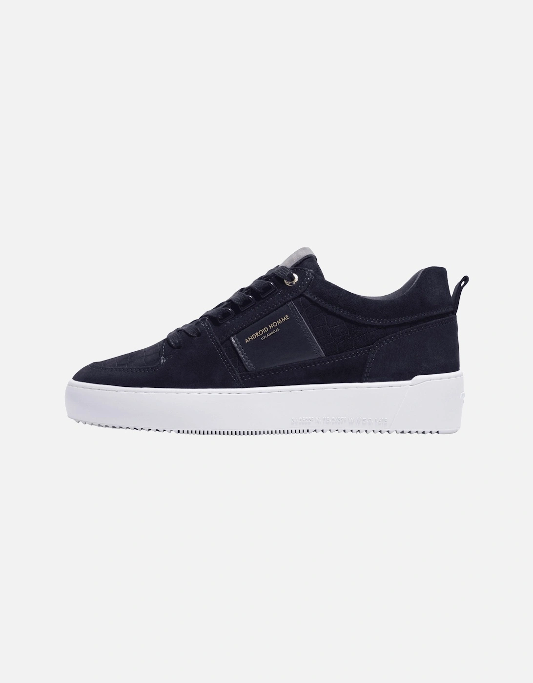 Point Dune Suede Navy Trainer, 5 of 4