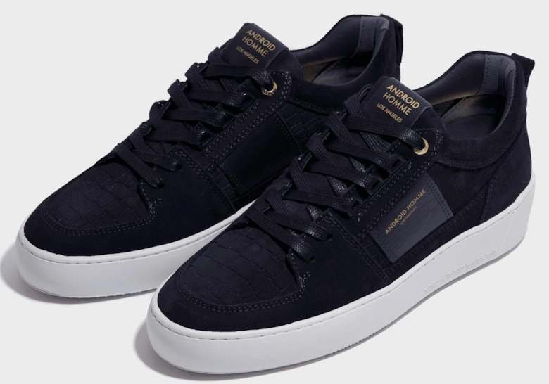 Point Dune Suede Navy Trainer