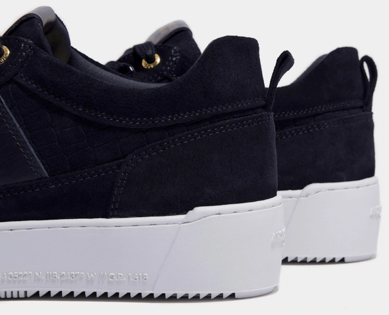 Point Dune Suede Navy Trainer