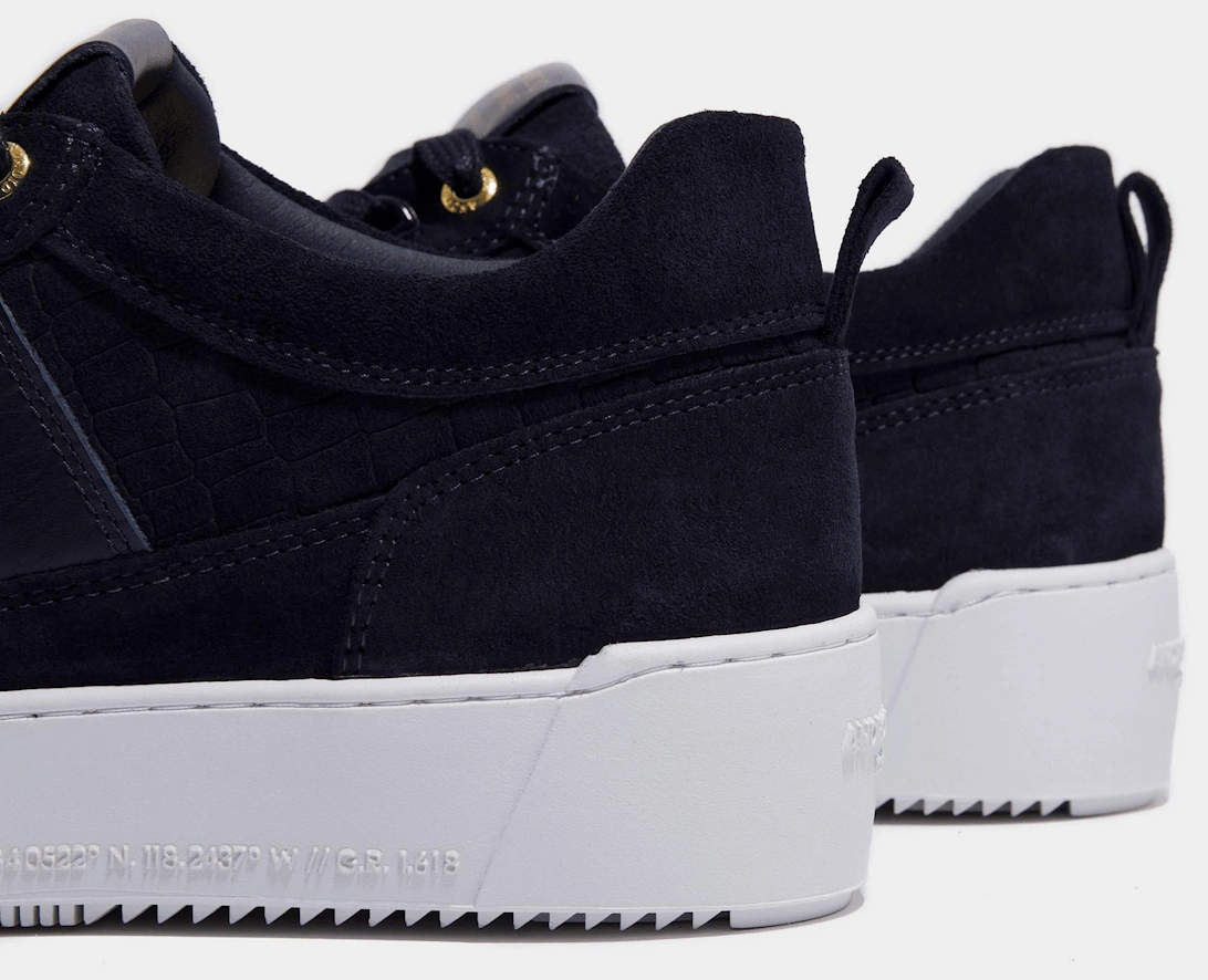 Point Dune Suede Navy Trainer