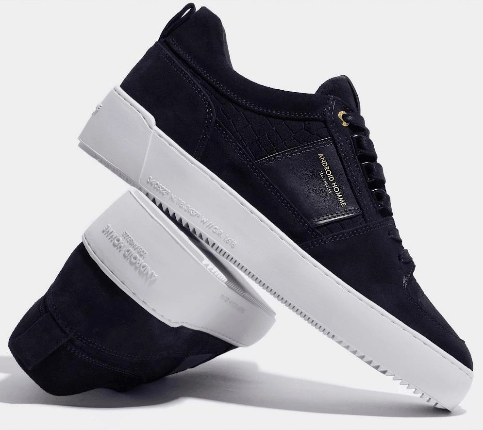 Point Dune Suede Navy Trainer