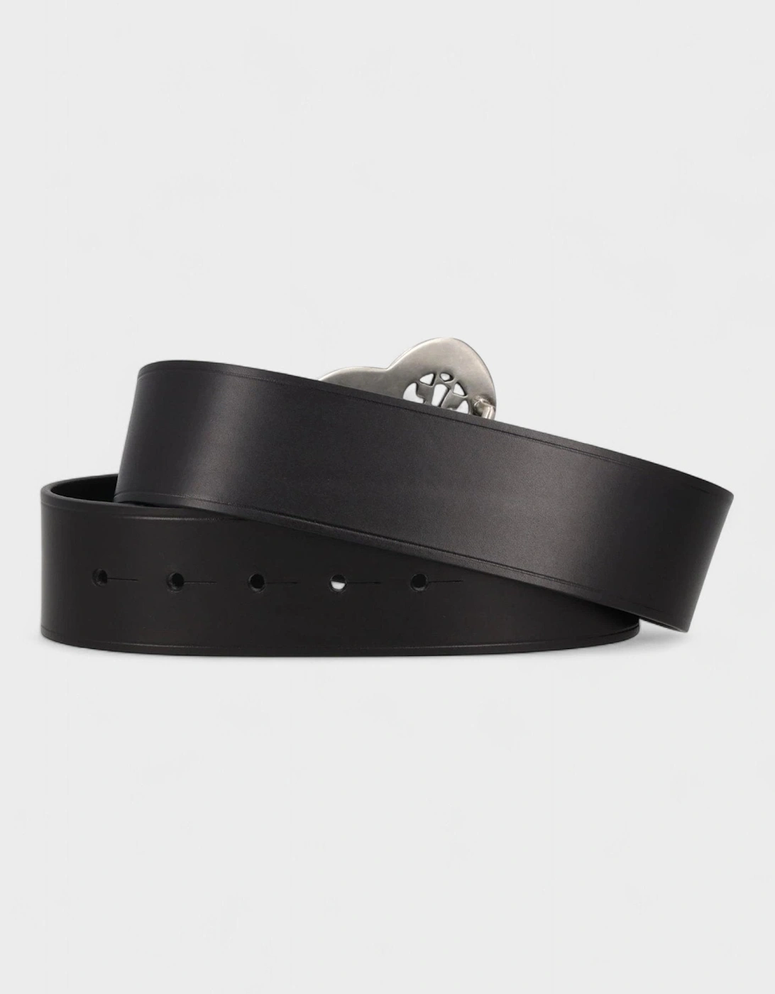 Adaria Sculptured Buckle Belt Black