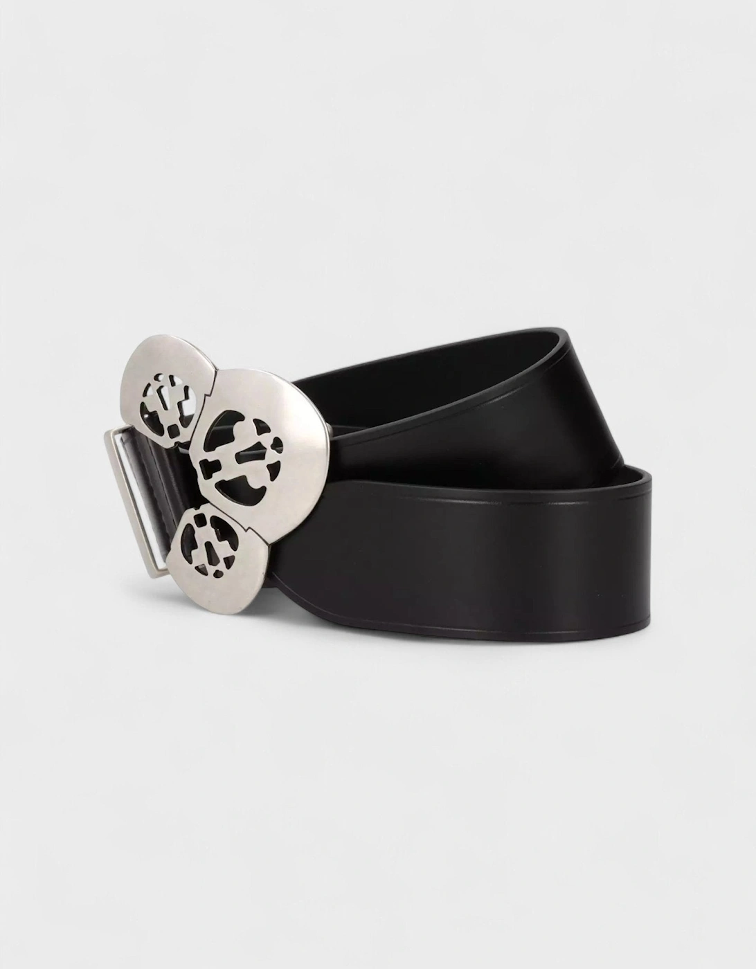Adaria Sculptured Buckle Belt Black