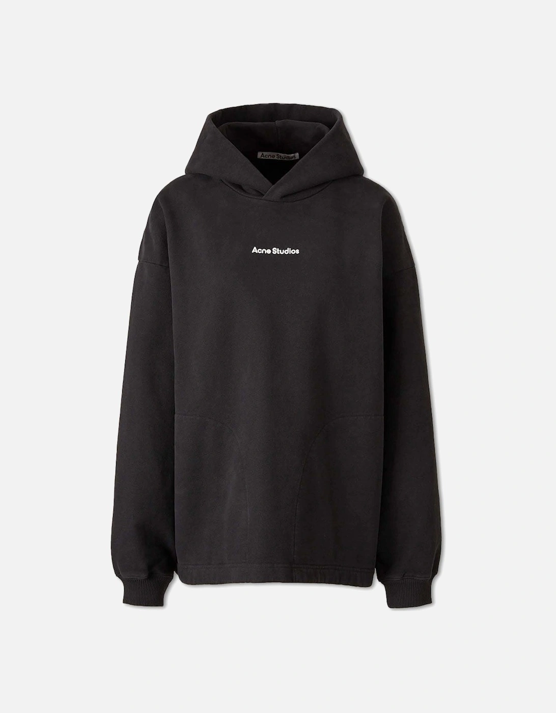 Men's Black Franklin Stamp Oversized Logo Print Hoodie, 5 of 4