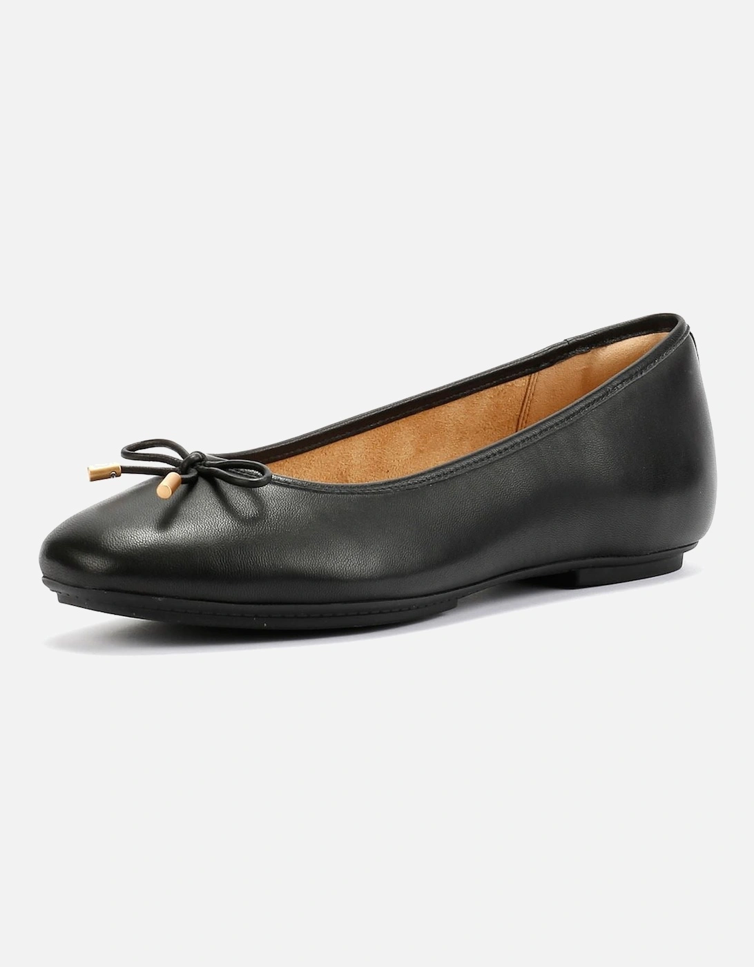 Delicato Leather Women's Black Ballet Flats