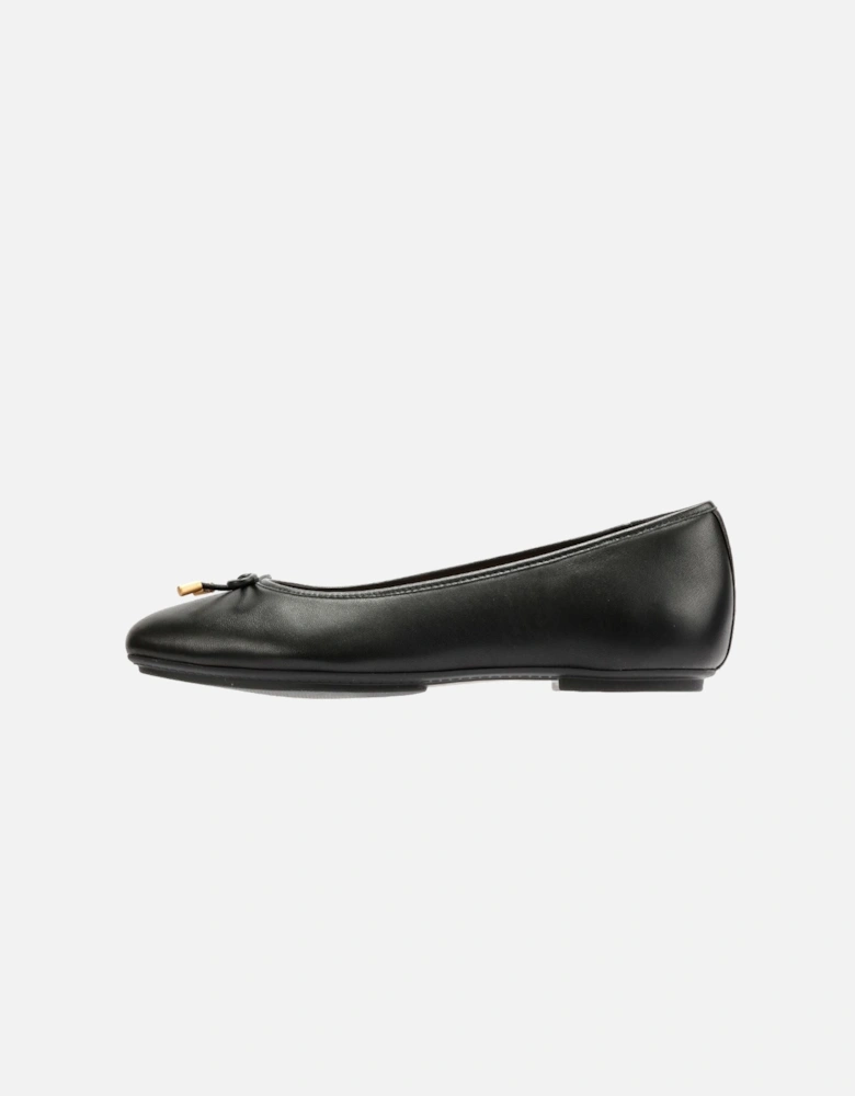 Delicato Leather Women's Black Ballet Flats
