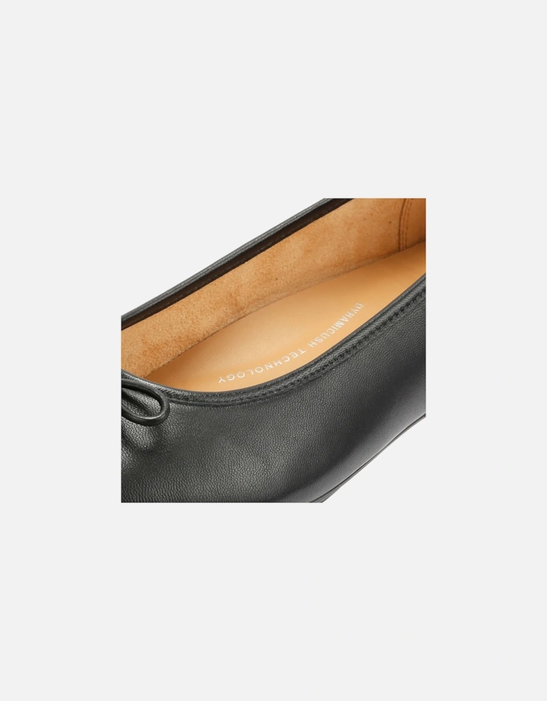 Delicato Leather Women's Black Ballet Flats