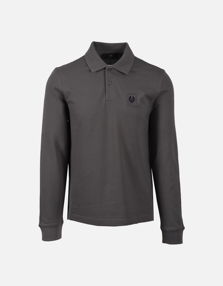Long Sleeved Polo Shirt Tornado Grey