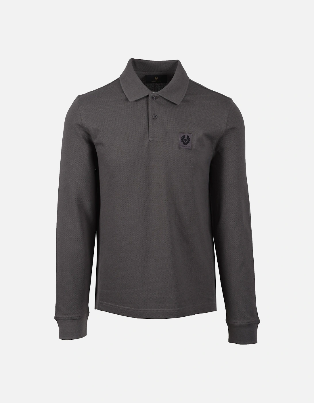 Long Sleeved Polo Shirt Tornado Grey, 4 of 3