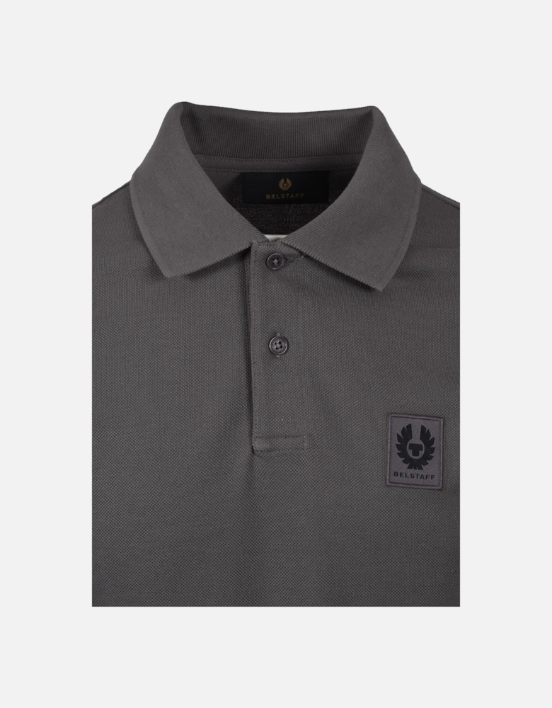 Long Sleeved Polo Shirt Tornado Grey