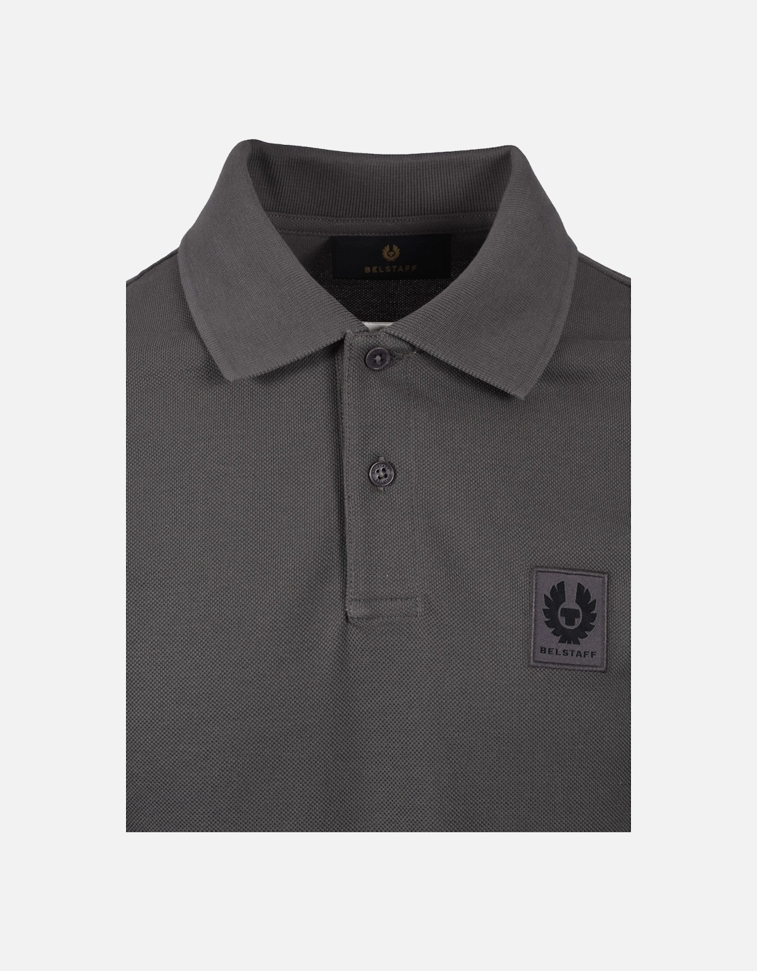 Long Sleeved Polo Shirt Tornado Grey