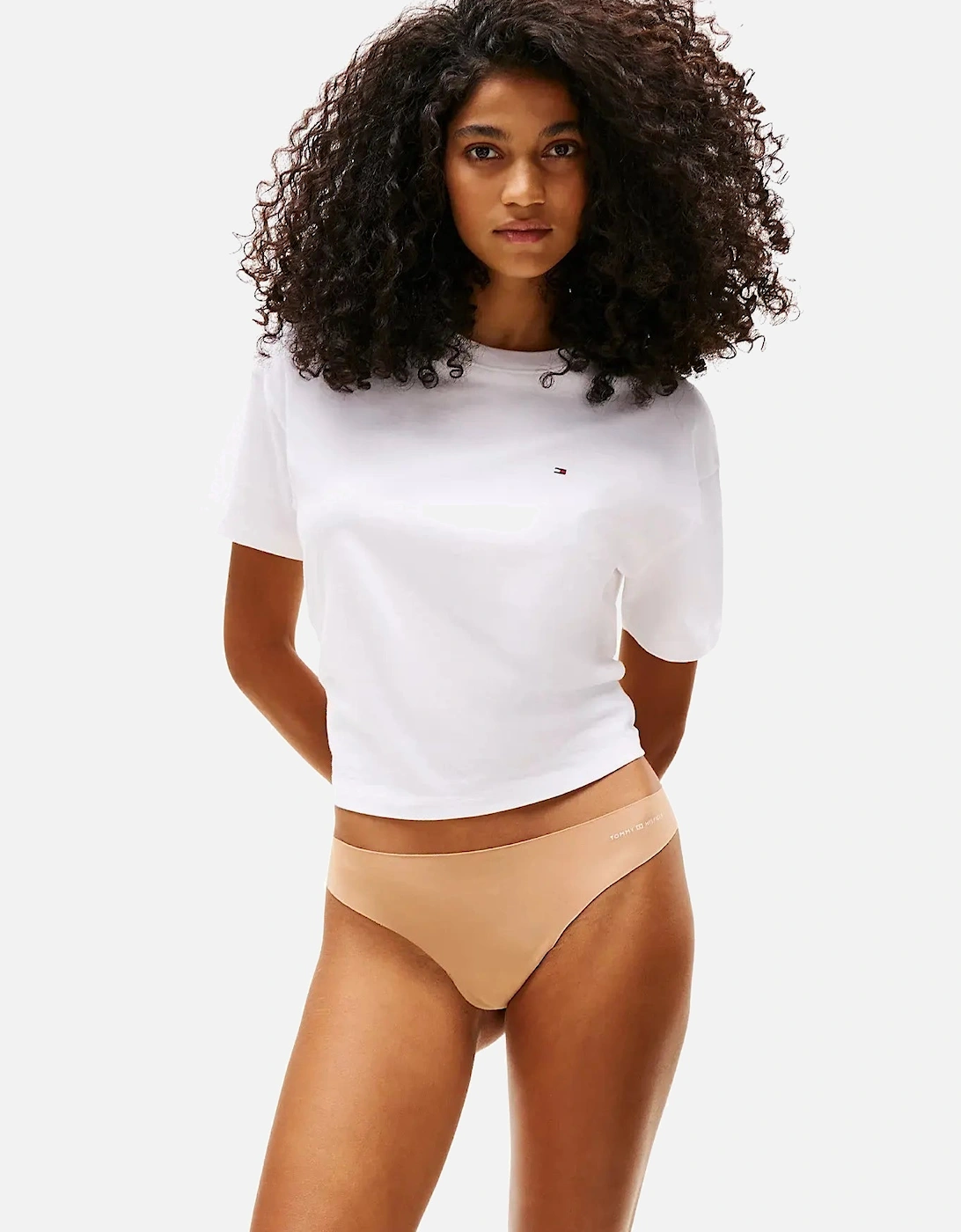 3-Pack Sleek Logo Hipster Briefs, Ivory/Beige/Navy