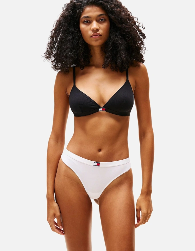 3-Pack Heritage Logo Triangle Bras, Black/White/Navy