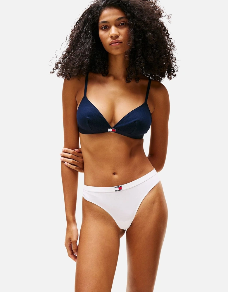 3-Pack Heritage Logo Triangle Bras, Black/White/Navy
