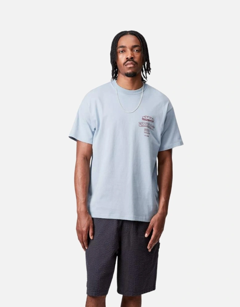 S/S Sandwich T-Shirt - Blue Fog