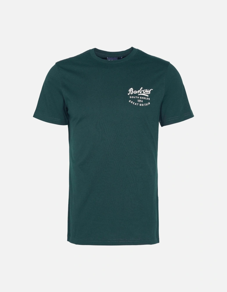 Script Mens Graphic T-Shirt - Seaweed