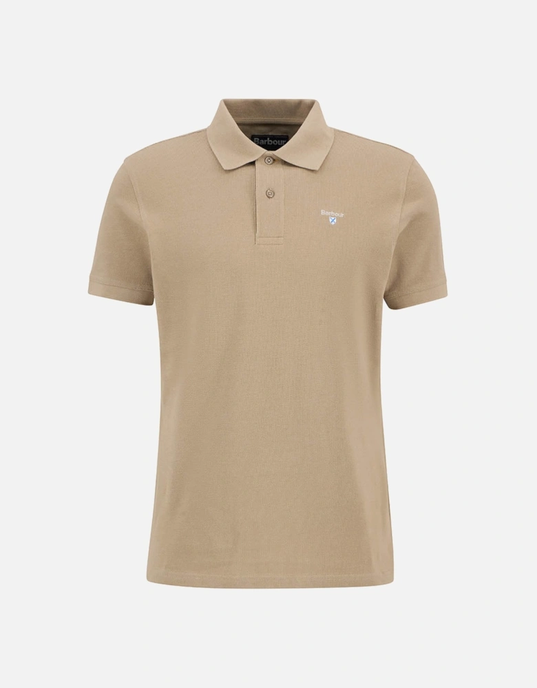 Mens Sports Polo Shirt - Washed Stone