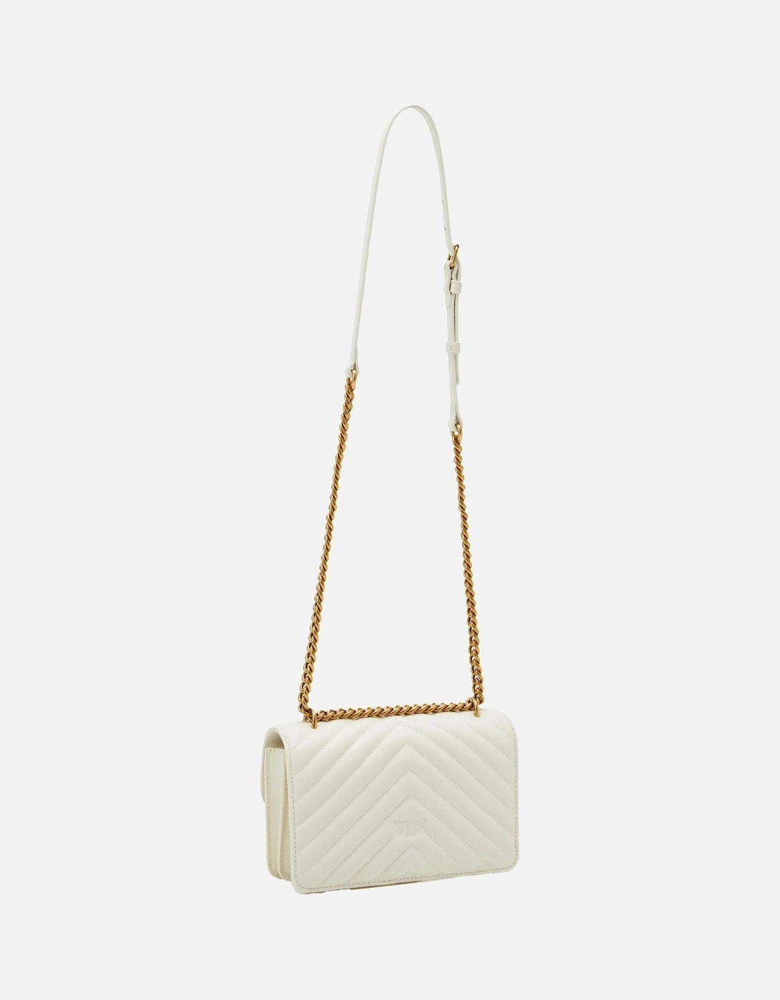 Love Birds Mini Bag Quilted Chain Crossbody Women - White