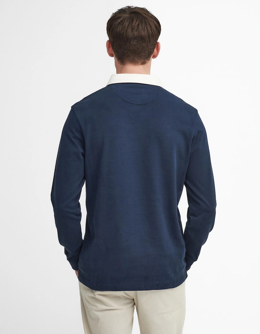 Howtown Mens Long Sleeve Rugby Shirt