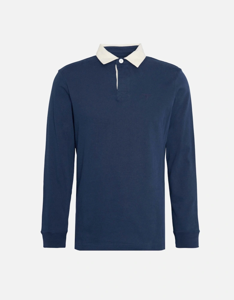 Howtown Mens Long Sleeve Rugby Shirt