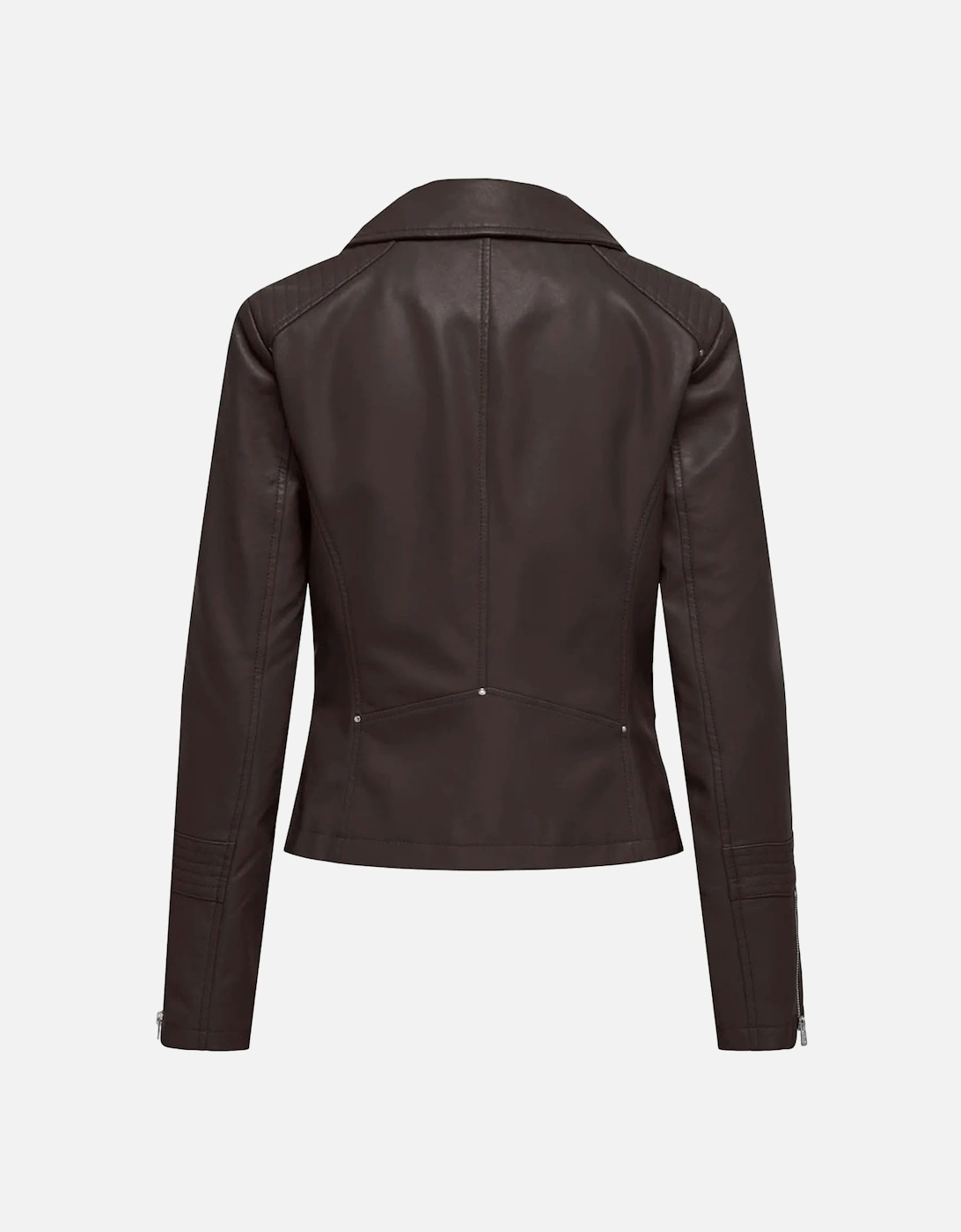 Gemma Faux Leather Biker Jacket - Womens Gemma Faux Leather Biker Jacket