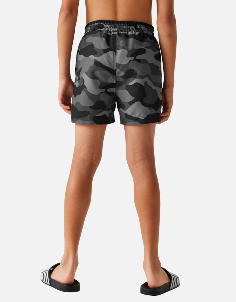 Childrens/Kids Skander III Camouflage Swim Shorts