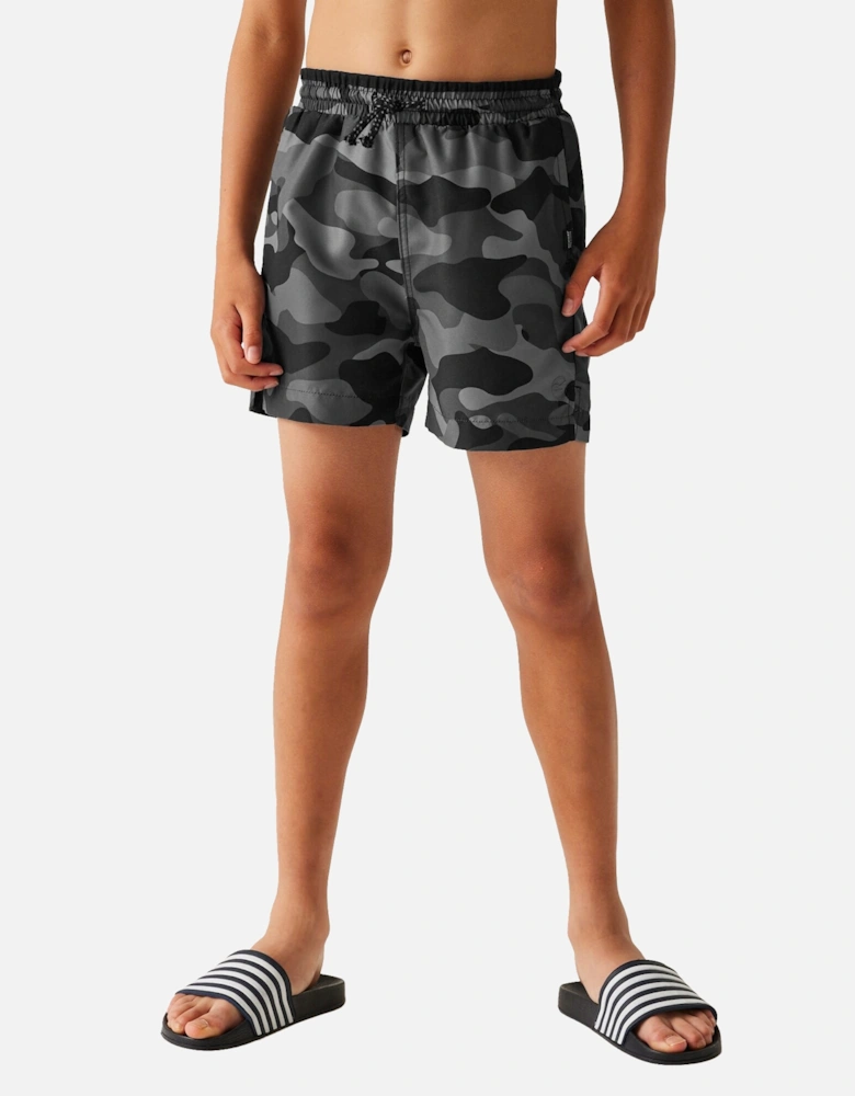 Childrens/Kids Skander III Camouflage Swim Shorts