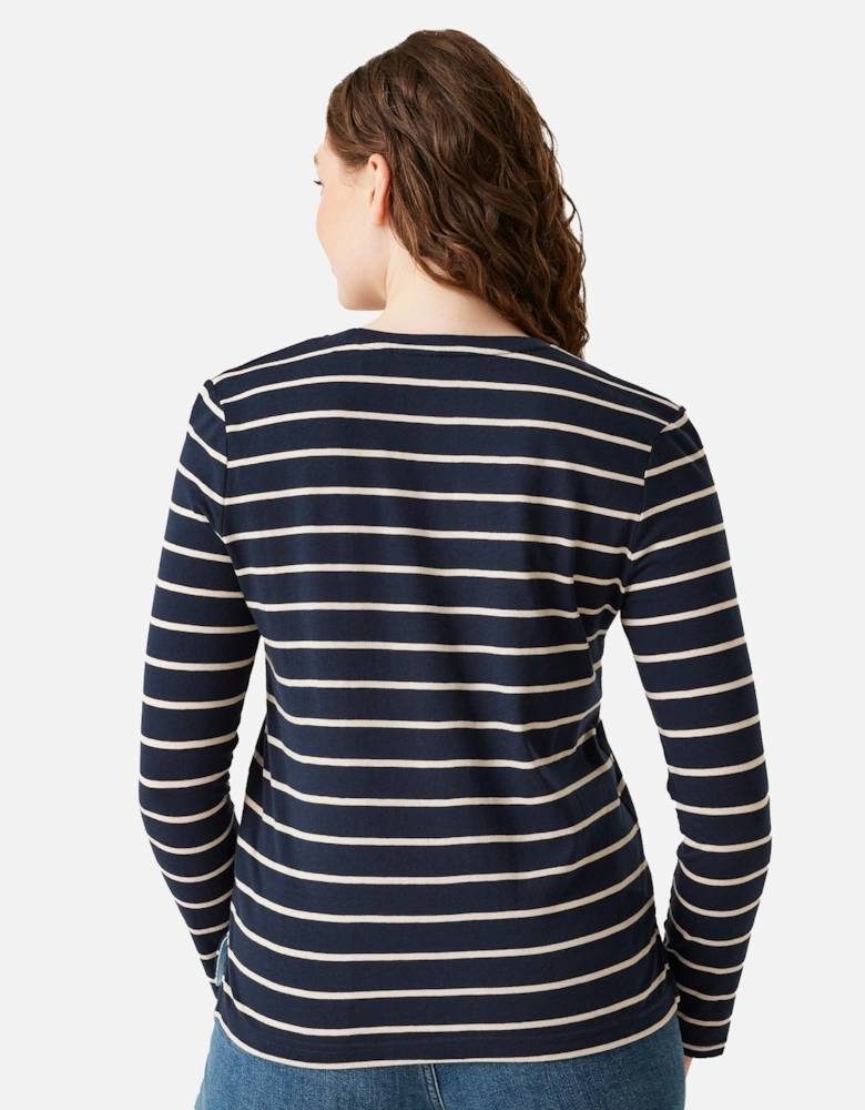 Womens/Ladies Federica II Stripe Long-Sleeved T-Shirt