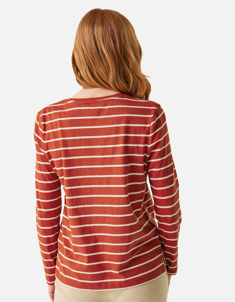 Womens/Ladies Federica II Stripe Long-Sleeved T-Shirt