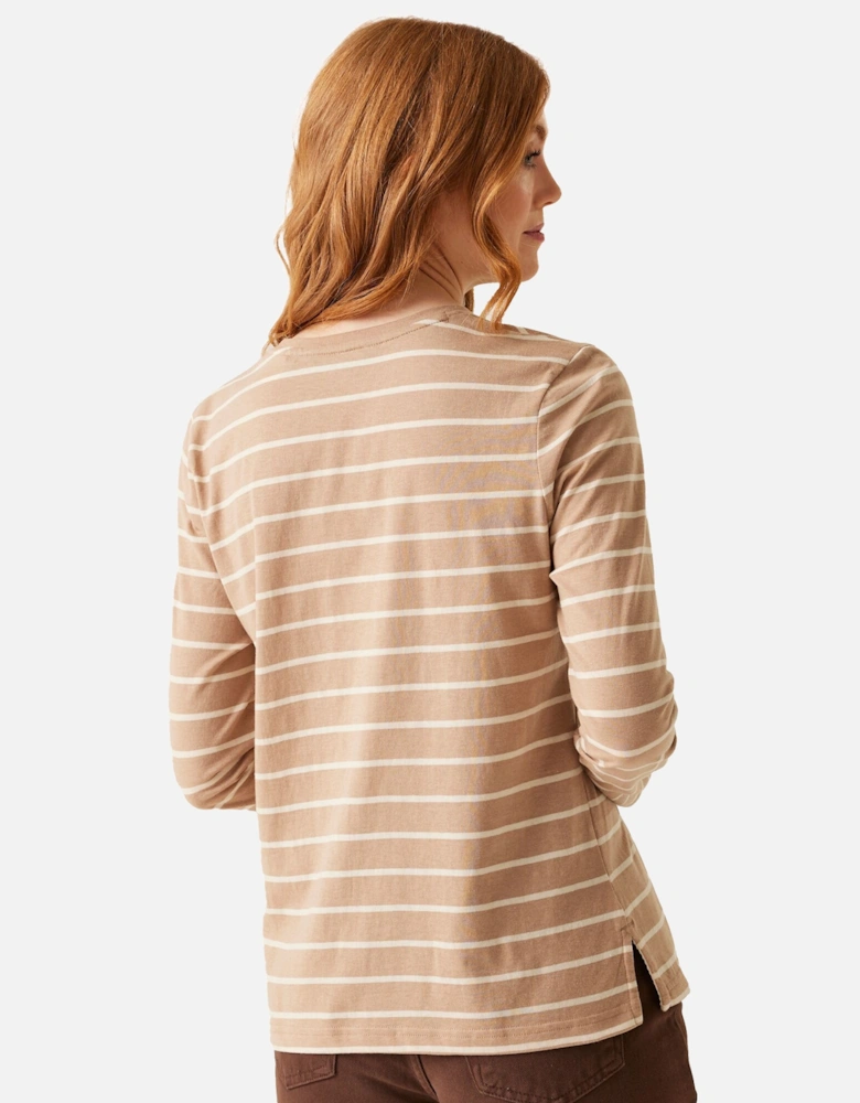 Womens/Ladies Federica II Stripe Long-Sleeved T-Shirt