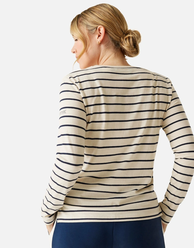 Womens/Ladies Federica II Stripe Long-Sleeved T-Shirt