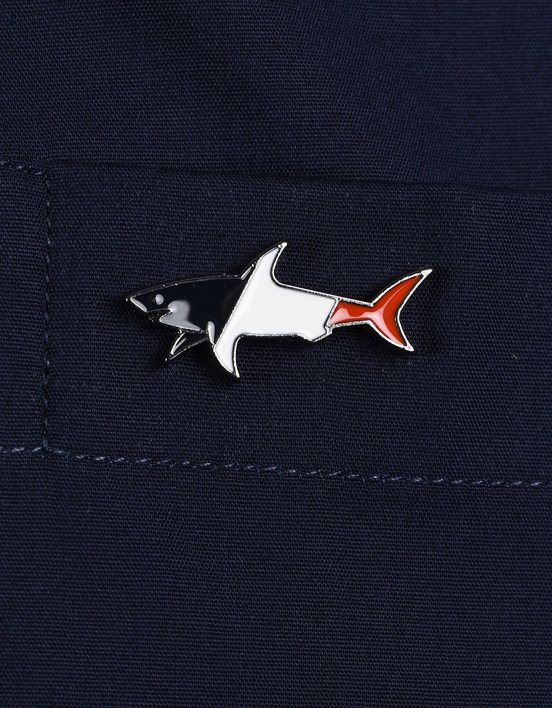Paul And Shark Button Down Collar Cotton Shirt Navy