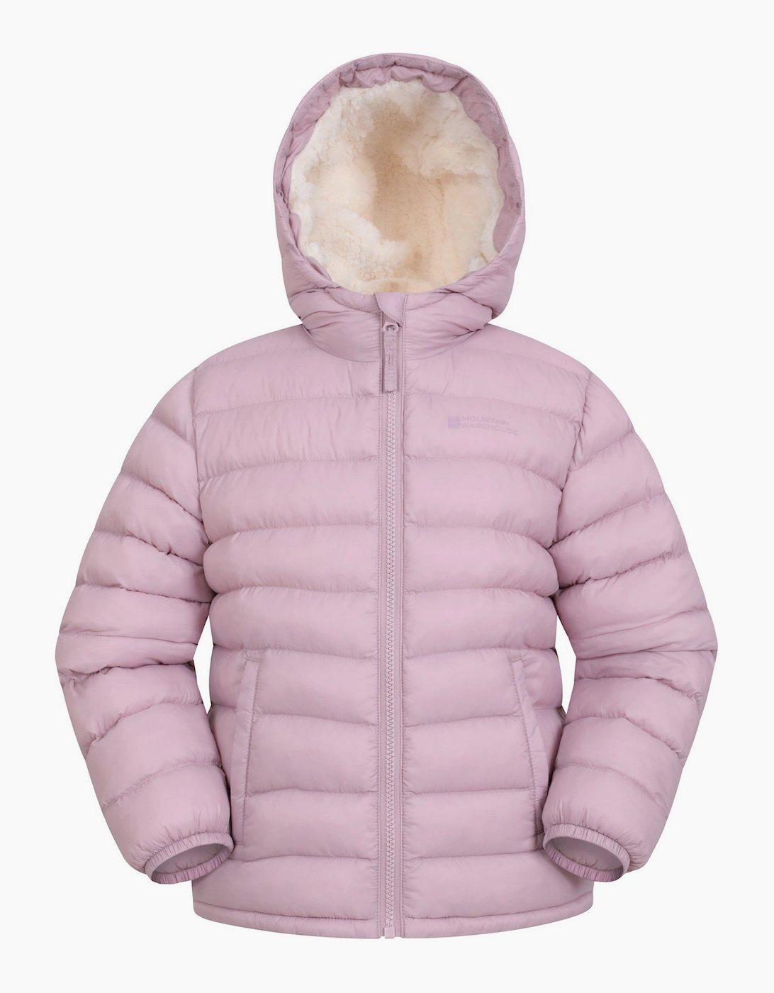 Mountain Warehouse Mountain Warehouse Childrens/Kids Seasons Faux Fur Lined Padded Jacket - Pink