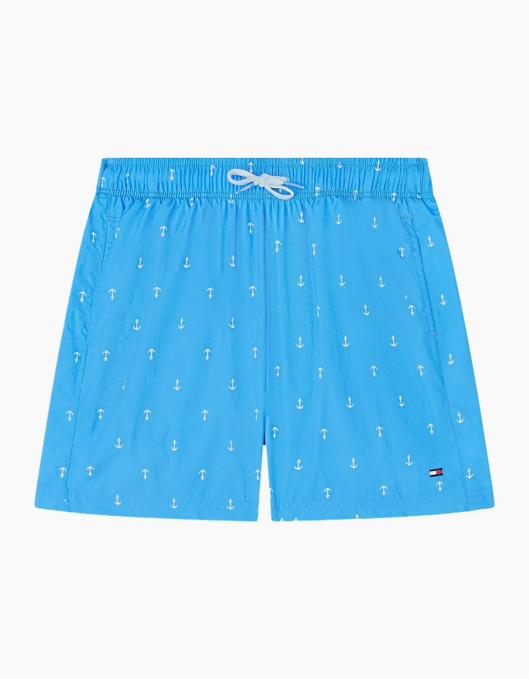 Tommy Hilfiger Tommy Hilfiger Boy's Boys Print Mid Length Swim Shorts, Anchor Blue Spell