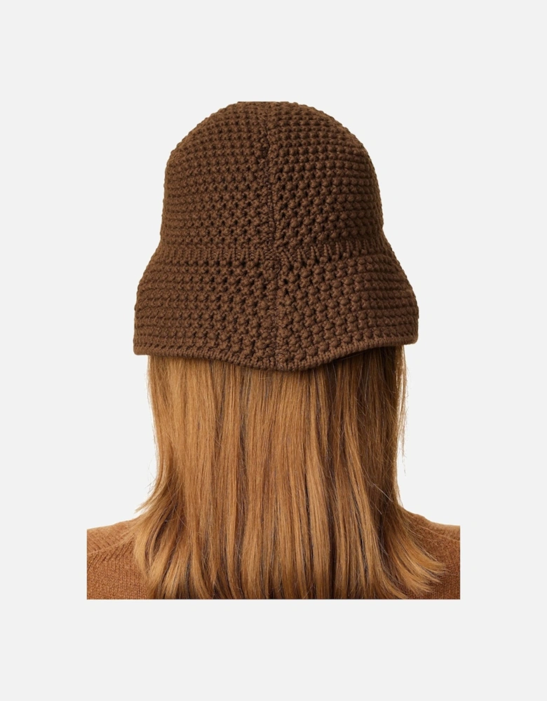 Ami Patch Bucket Hat Brown