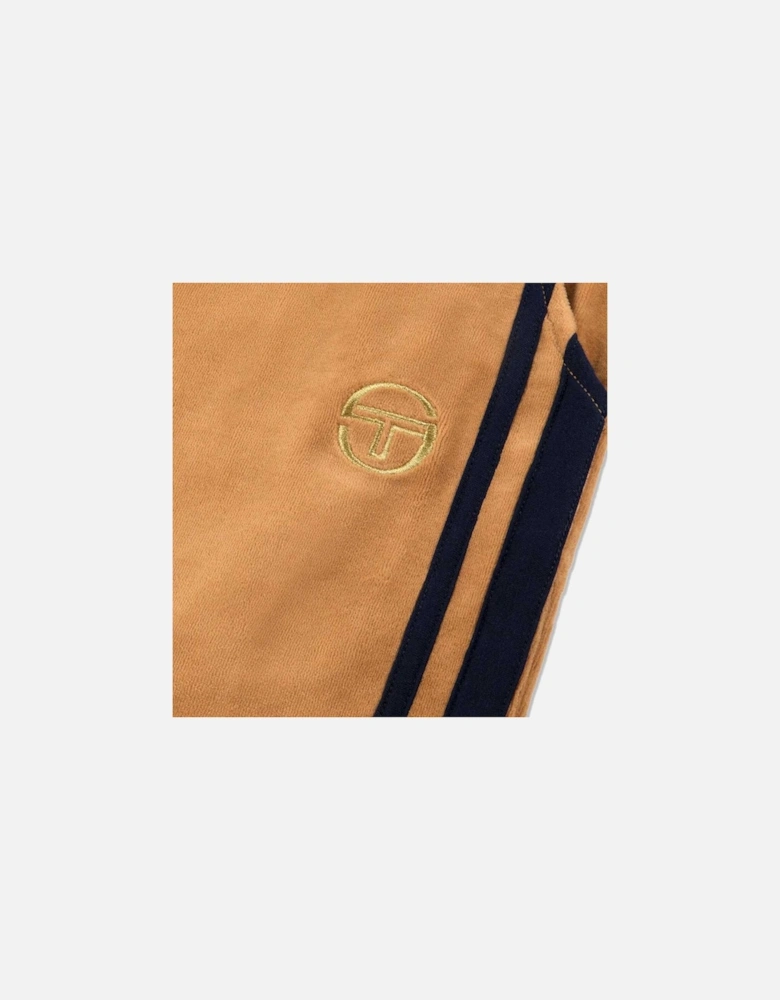 Velour New Damarindo Track Pant - Almond Tan / Maritime Blue