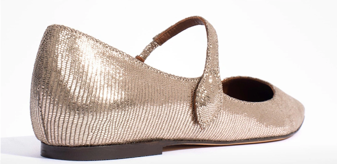 Fifi Lizard Metallic - Gold Champagne