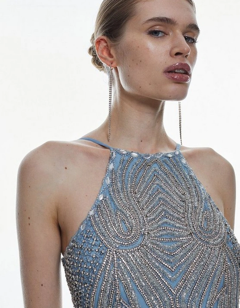 Petite Premium Embellished Mini Dress
