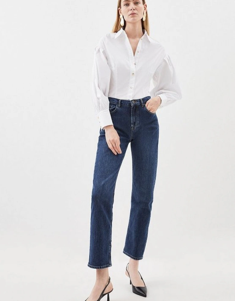 Blouson Sleeved Woven Shirt