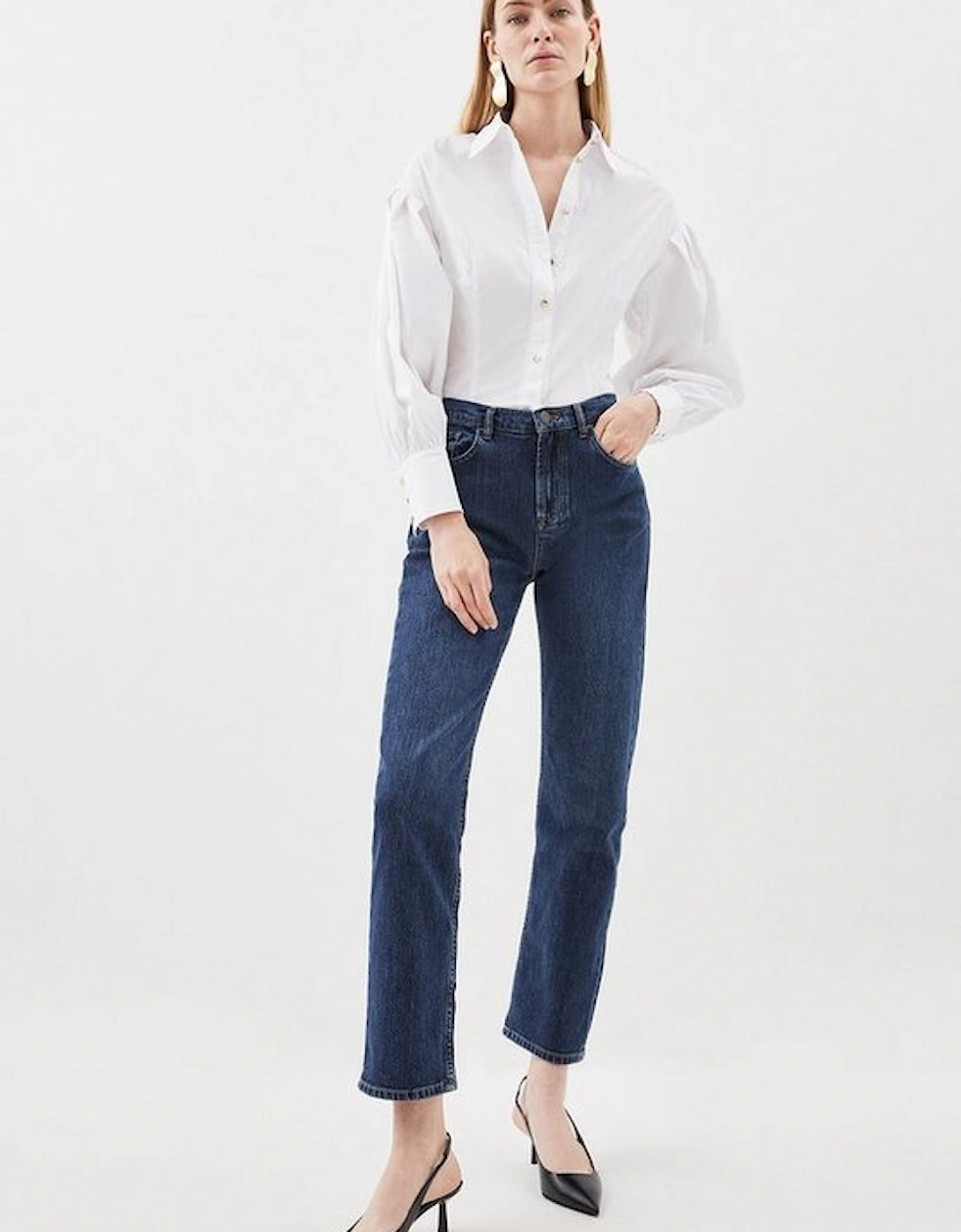 Blouson Sleeved Woven Shirt